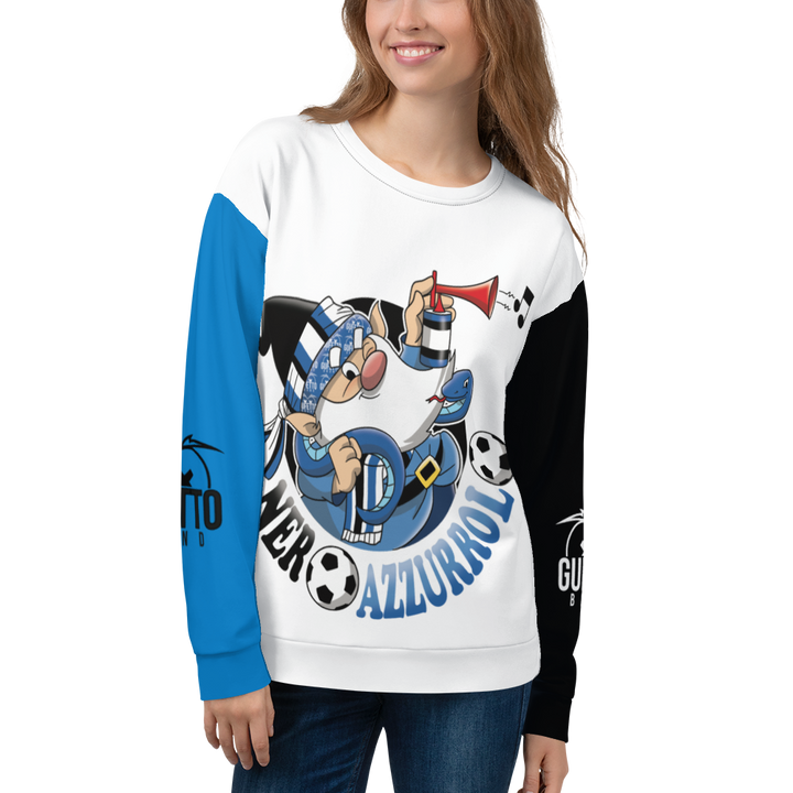 Felpa unisex Uomo/Donna NEROAZZURROLO - Gufetto Brand 