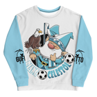 Felpa unisex Uomo/Donna BIANCO CELESTOLO - Gufetto Brand 