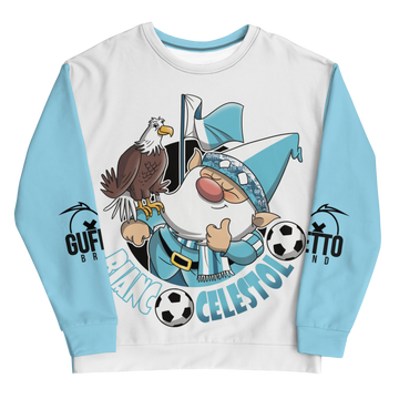 Felpa unisex Uomo/Donna BIANCO CELESTOLO