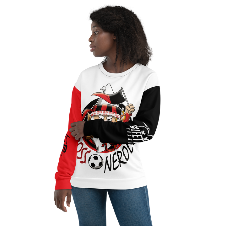 Felpa unisex Uomo/Donna ROSSO NEROLO - Gufetto Brand 