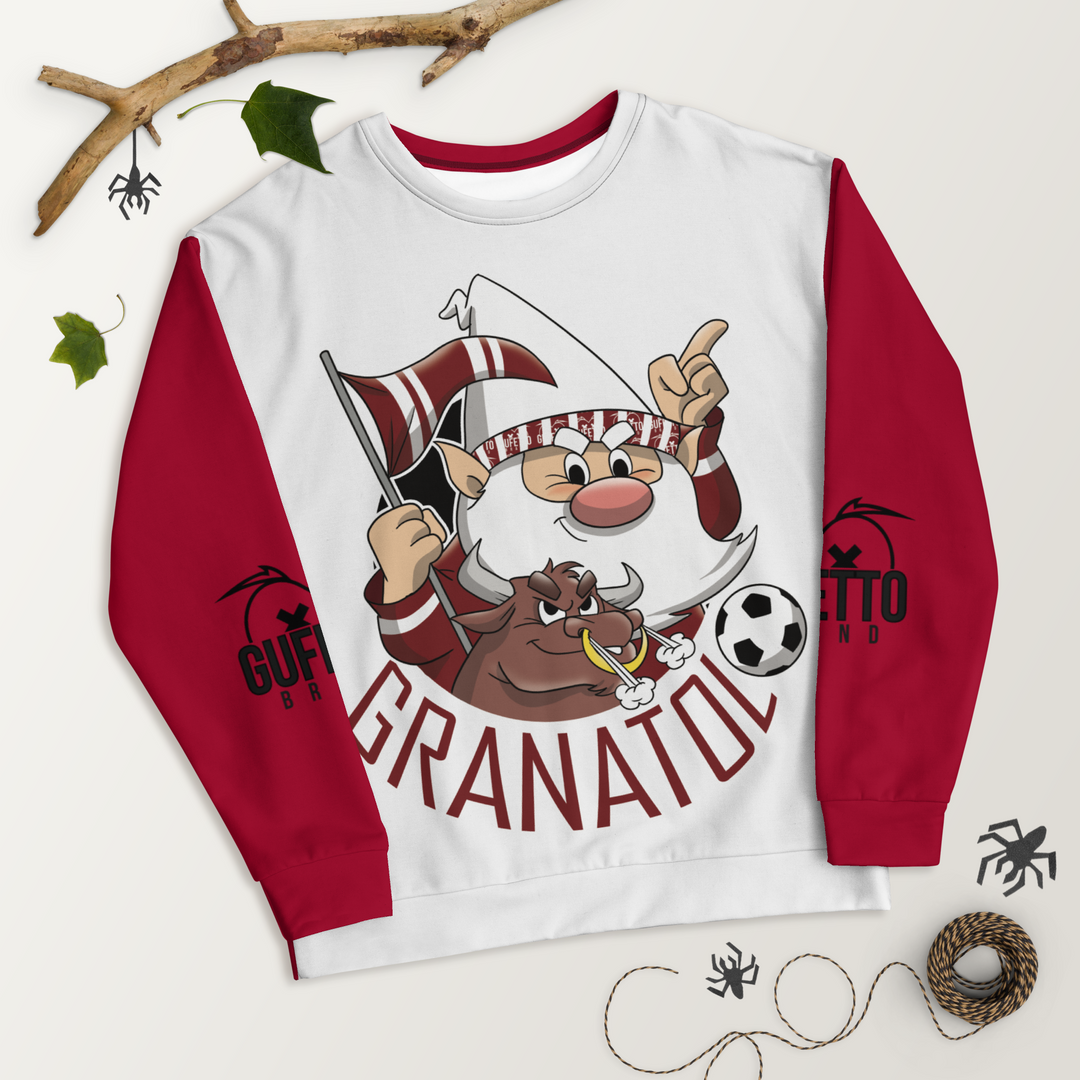 Felpa unisex Uomo/Donna GRANATOLO - Gufetto Brand 