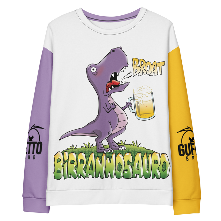 Felpa unisex Uomo/Donna BIRRANNOSAURO - Gufetto Brand 