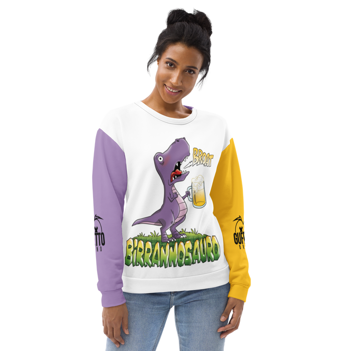Felpa unisex Uomo/Donna BIRRANNOSAURO - Gufetto Brand 