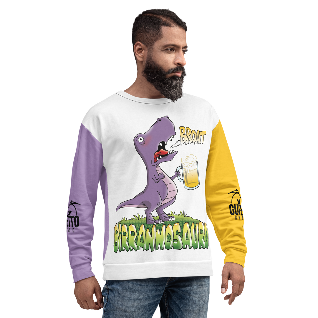 Felpa unisex Uomo/Donna BIRRANNOSAURO - Gufetto Brand 