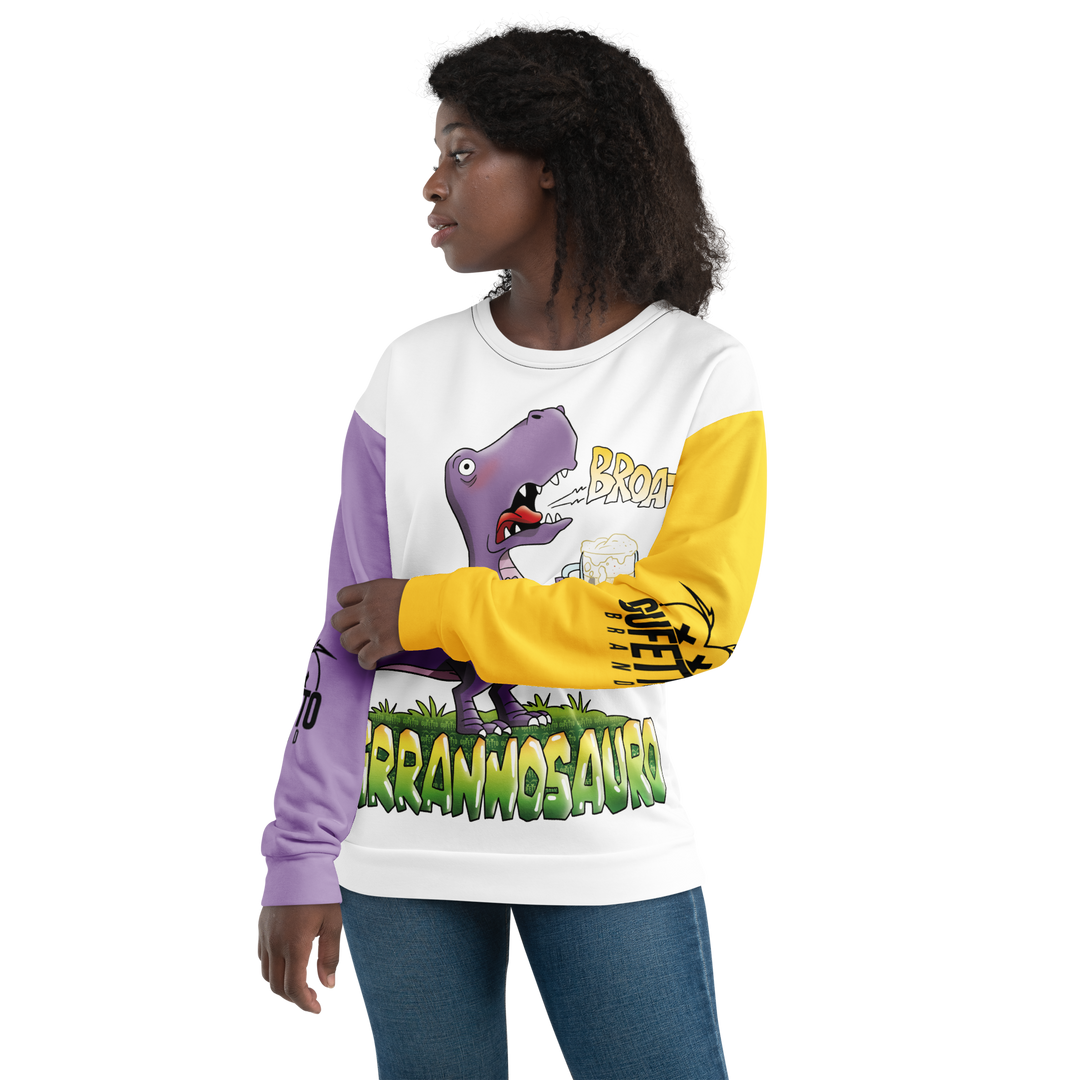 Felpa unisex Uomo/Donna BIRRANNOSAURO - Gufetto Brand 