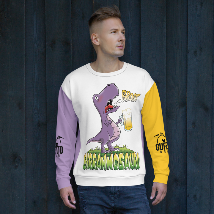 Felpa unisex Uomo/Donna BIRRANNOSAURO - Gufetto Brand 
