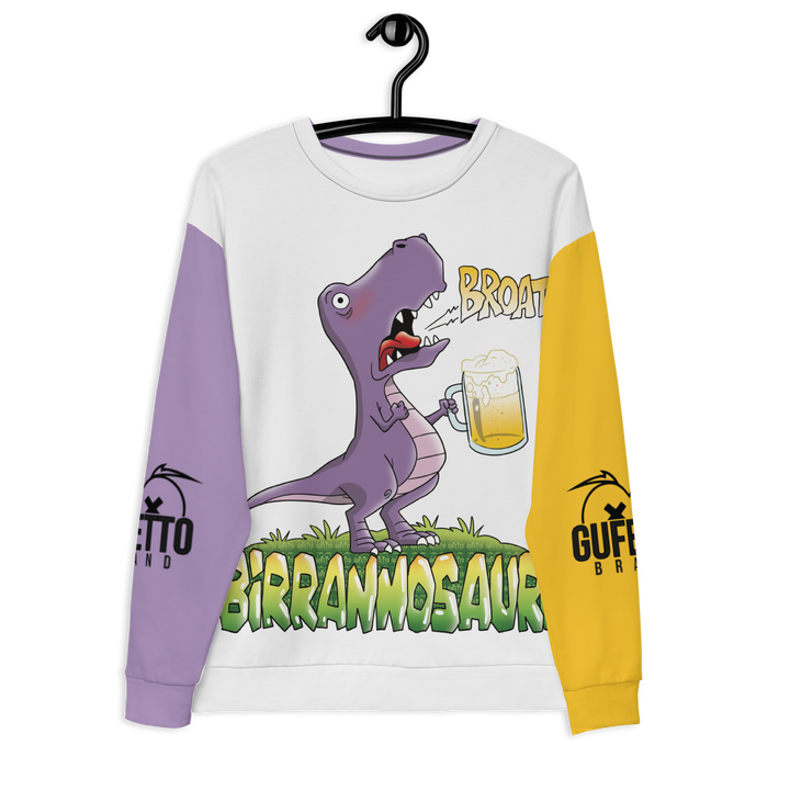 Felpa unisex Uomo/Donna BIRRANNOSAURO - Gufetto Brand 