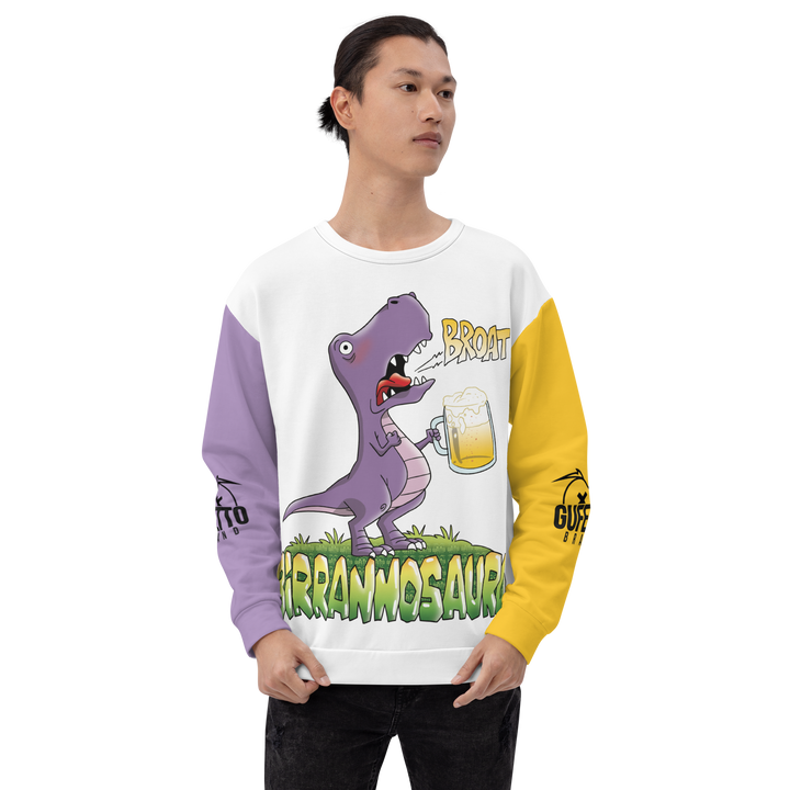 Felpa unisex Uomo/Donna BIRRANNOSAURO - Gufetto Brand 