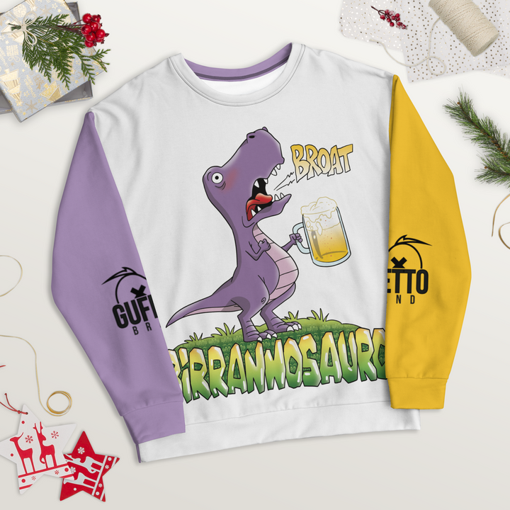 Felpa unisex Uomo/Donna BIRRANNOSAURO - Gufetto Brand 