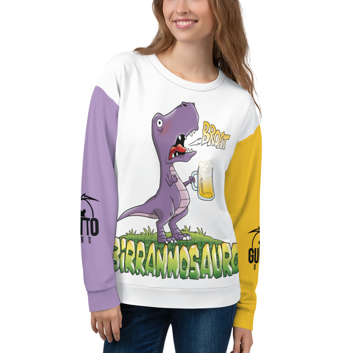 Felpa unisex Uomo/Donna BIRRANNOSAURO - Gufetto Brand 