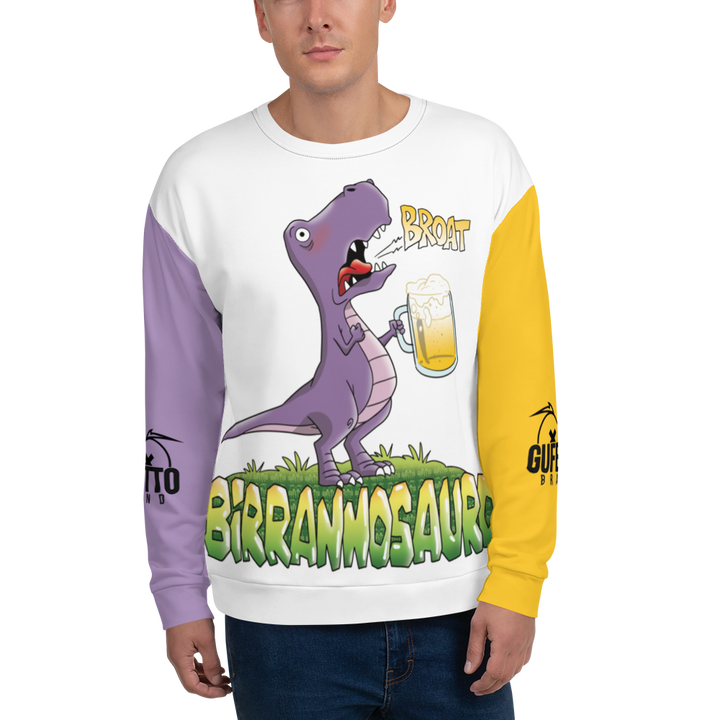 Felpa unisex Uomo/Donna BIRRANNOSAURO - Gufetto Brand 
