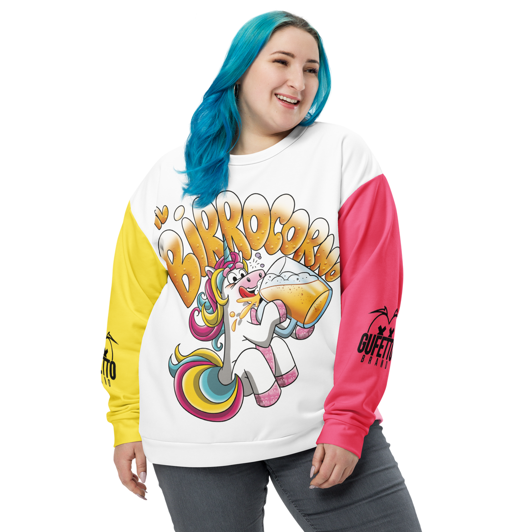 Felpa unisex Uomo/Donna IL BIRROCORNO - Gufetto Brand 