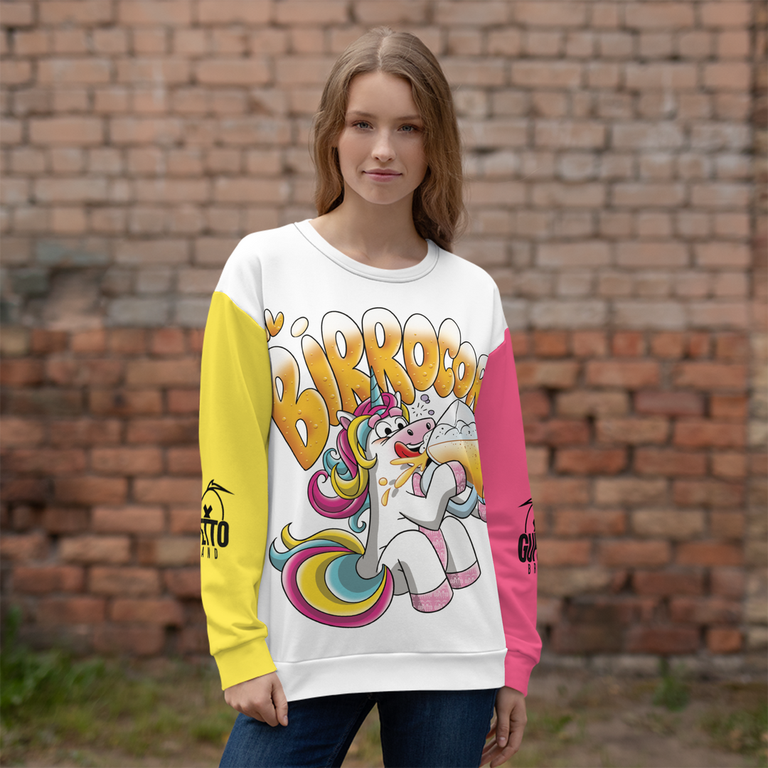 Felpa unisex Uomo/Donna IL BIRROCORNO - Gufetto Brand 