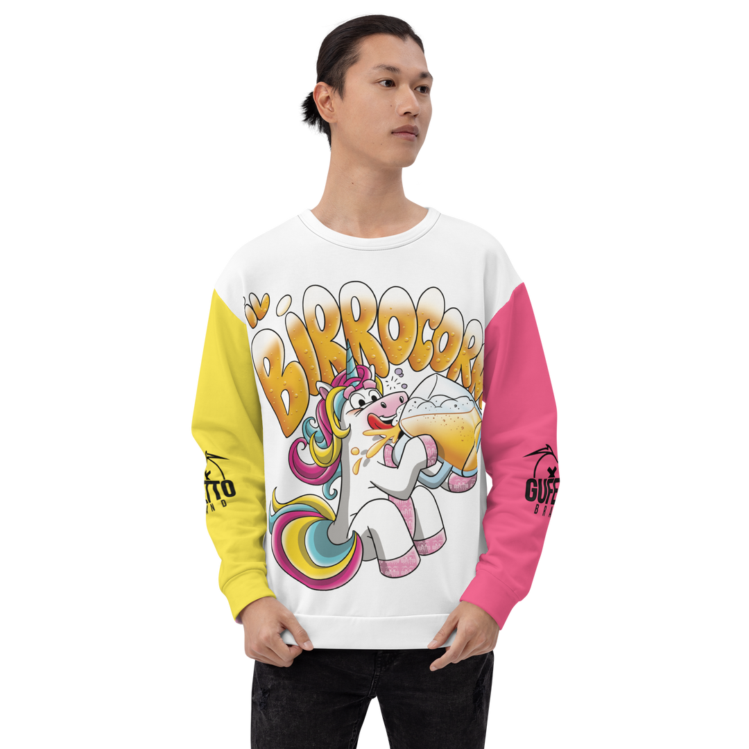 Felpa unisex Uomo/Donna IL BIRROCORNO - Gufetto Brand 