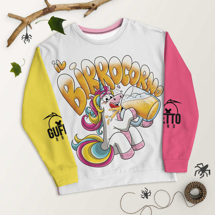 Felpa unisex Uomo/Donna IL BIRROCORNO - Gufetto Brand 