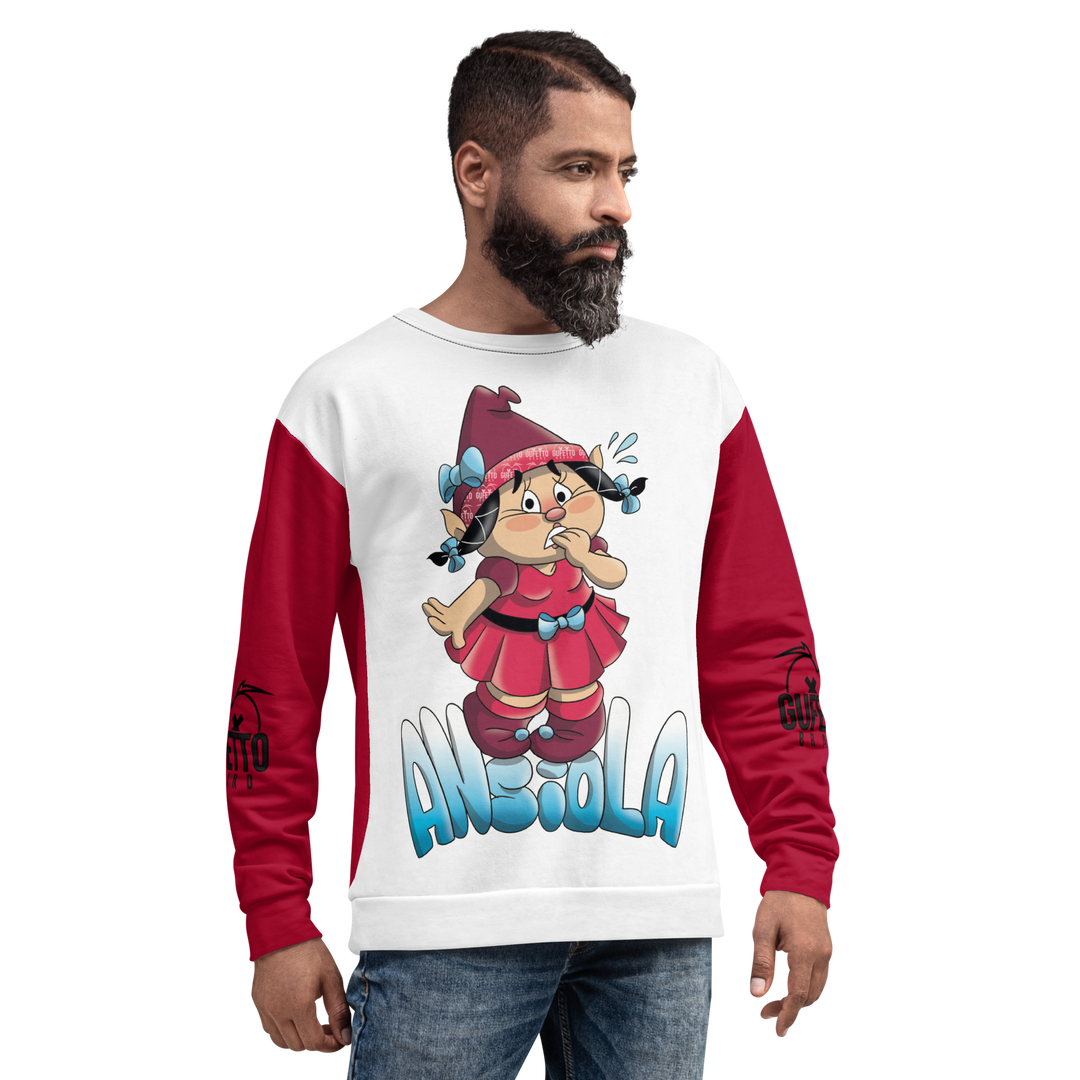 Felpa unisex Uomo/Donna ANSIOLA - Gufetto Brand 