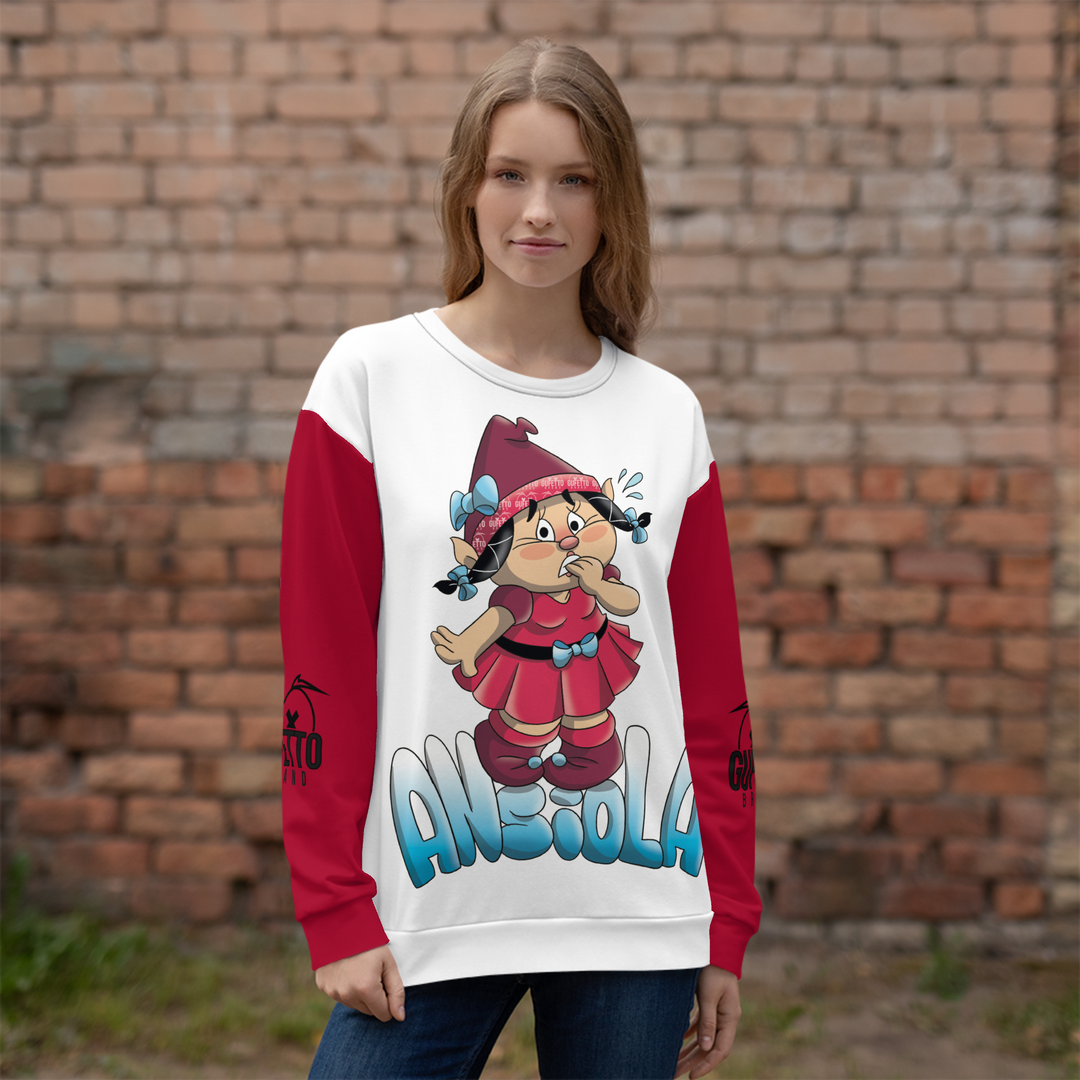 Felpa unisex Uomo/Donna ANSIOLA - Gufetto Brand 