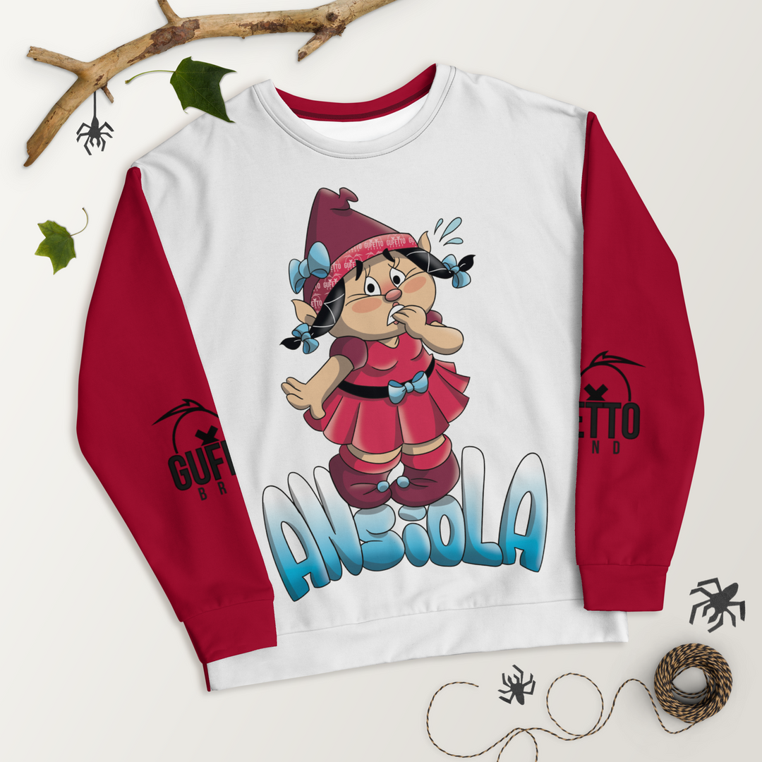 Felpa unisex Uomo/Donna ANSIOLA - Gufetto Brand 
