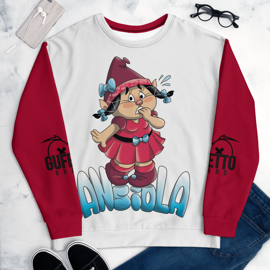 Felpa unisex Uomo/Donna ANSIOLA - Gufetto Brand 