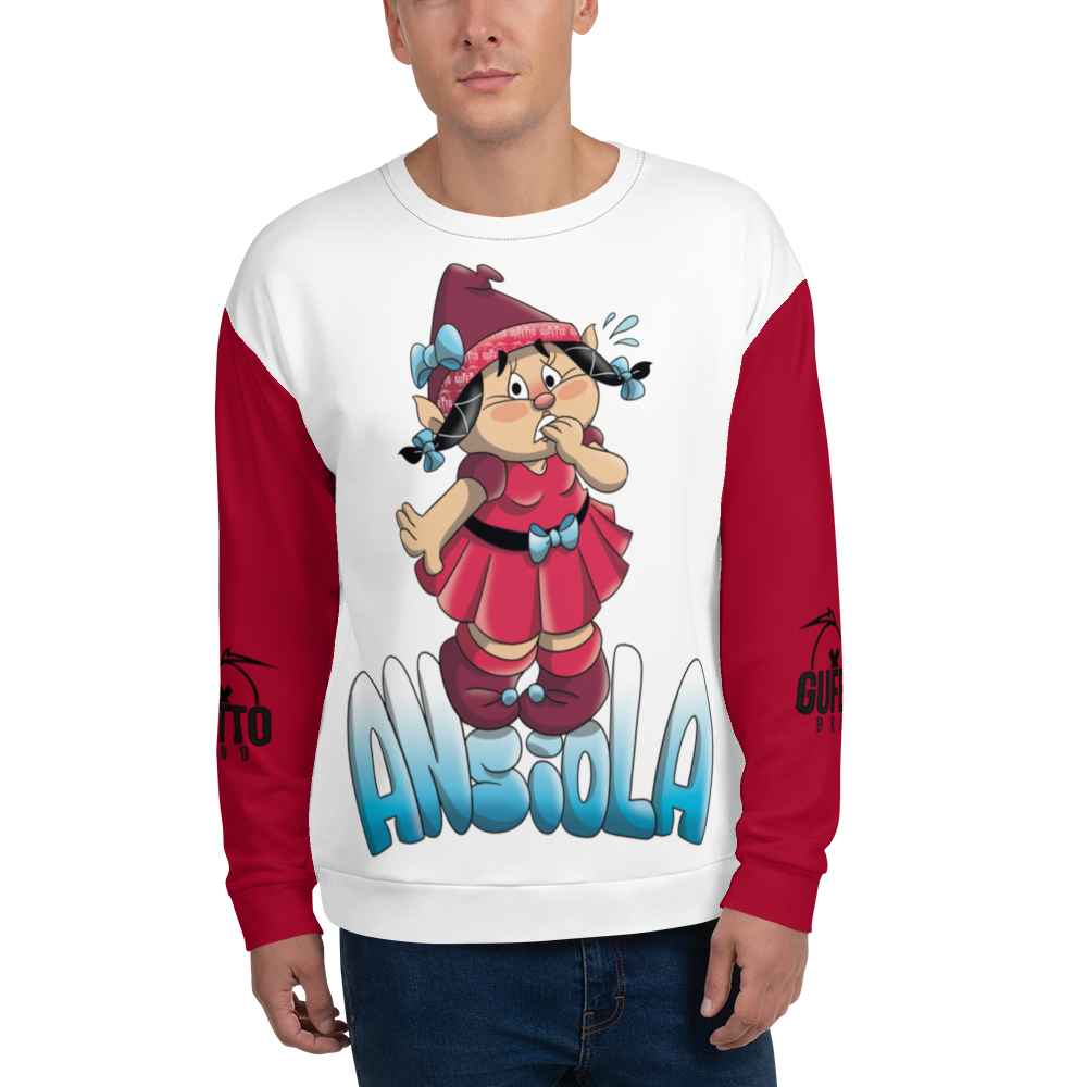 Felpa unisex Uomo/Donna ANSIOLA - Gufetto Brand 