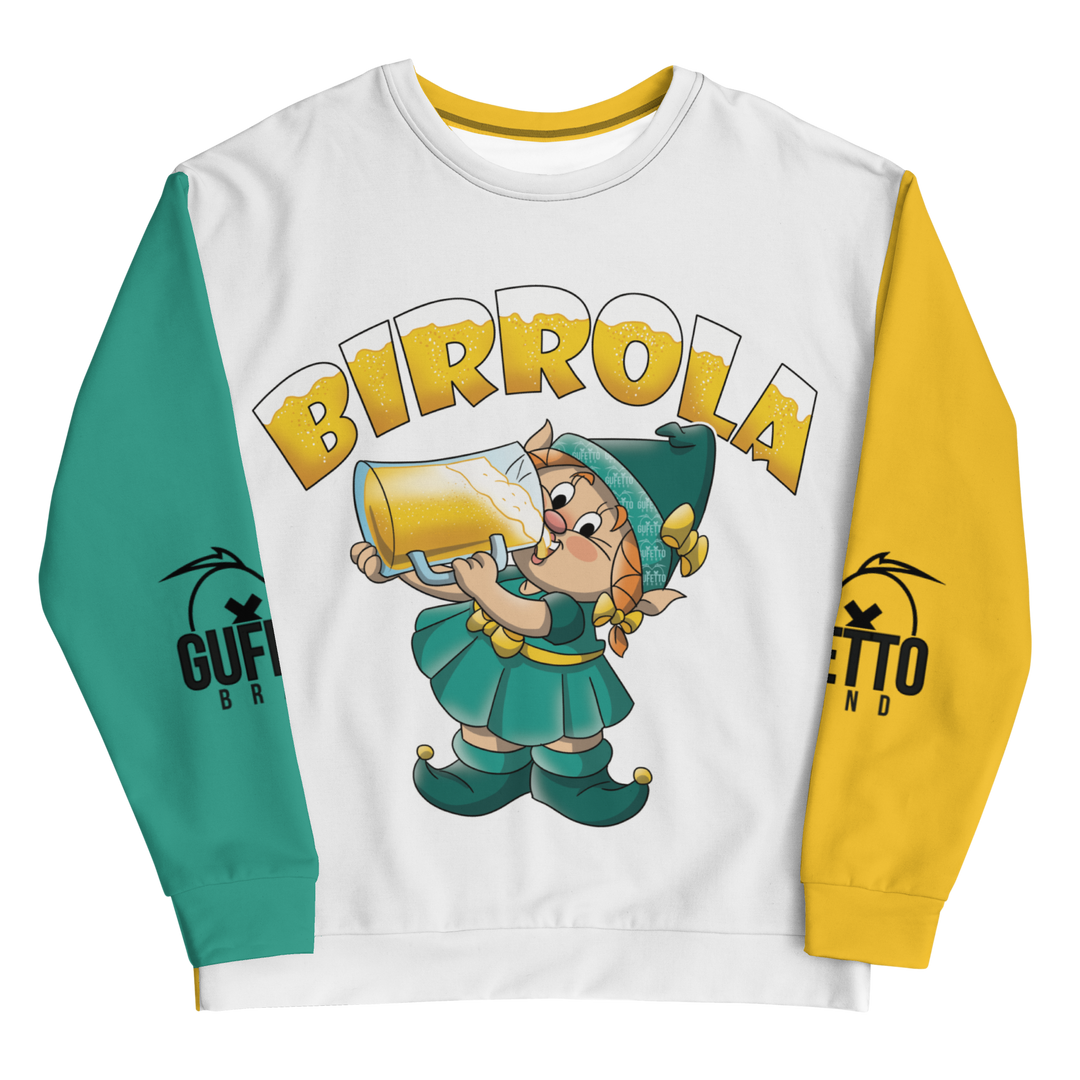 Felpa unisex Uomo/Donna BIRROLA - Gufetto Brand 