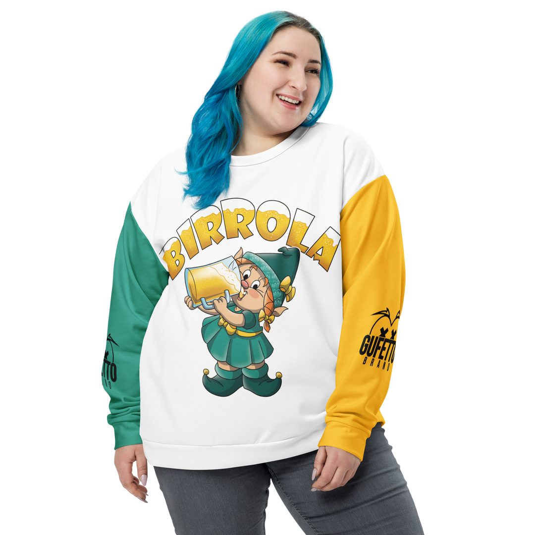 Felpa unisex Uomo/Donna BIRROLA - Gufetto Brand 