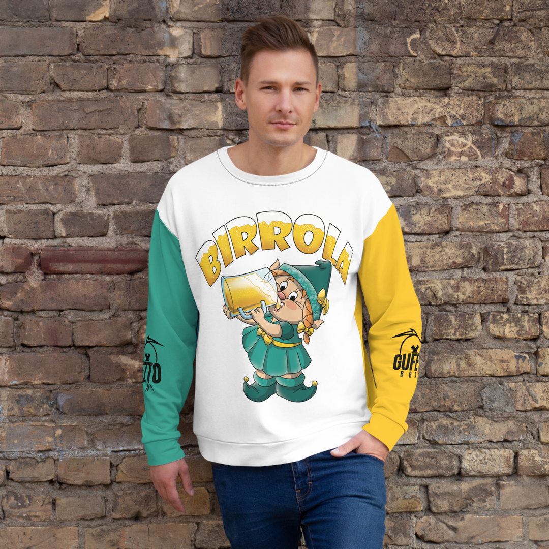 Felpa unisex Uomo/Donna BIRROLA - Gufetto Brand 