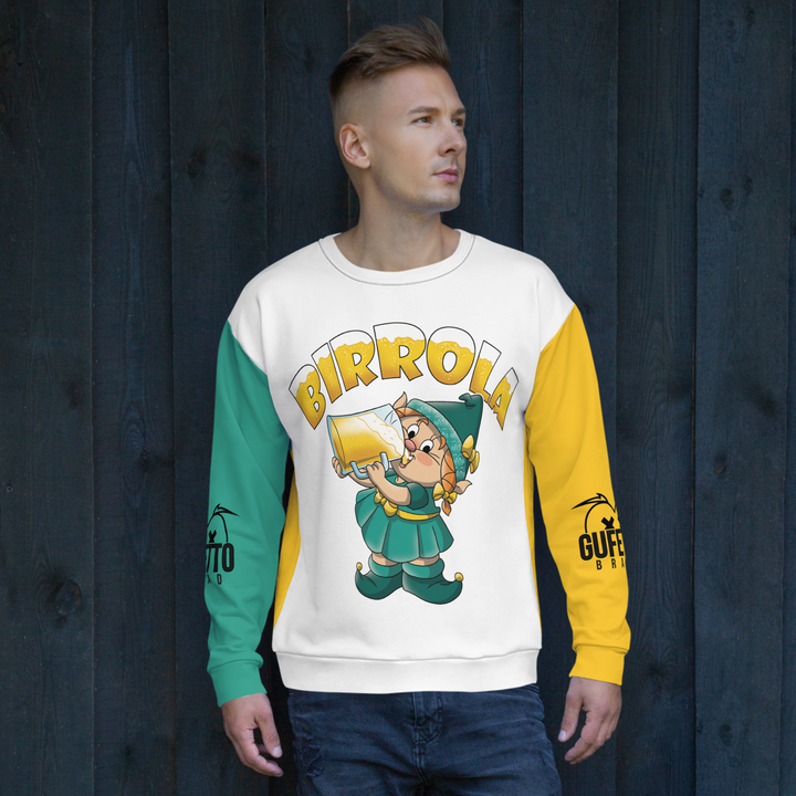 Felpa unisex Uomo/Donna BIRROLA - Gufetto Brand 