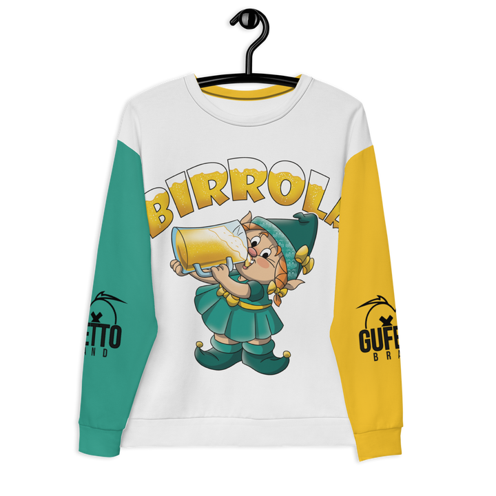 Felpa unisex Uomo/Donna BIRROLA - Gufetto Brand 