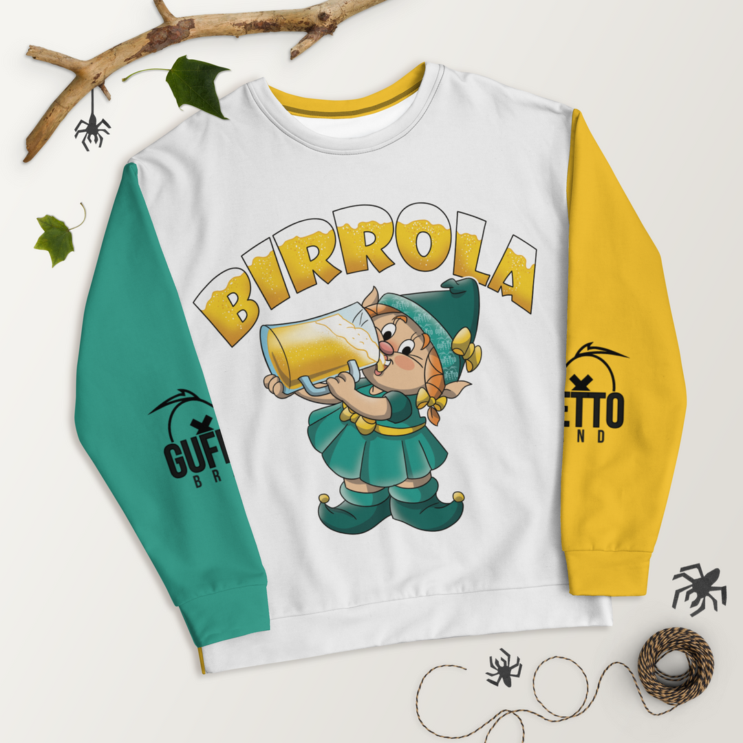 Felpa unisex Uomo/Donna BIRROLA - Gufetto Brand 