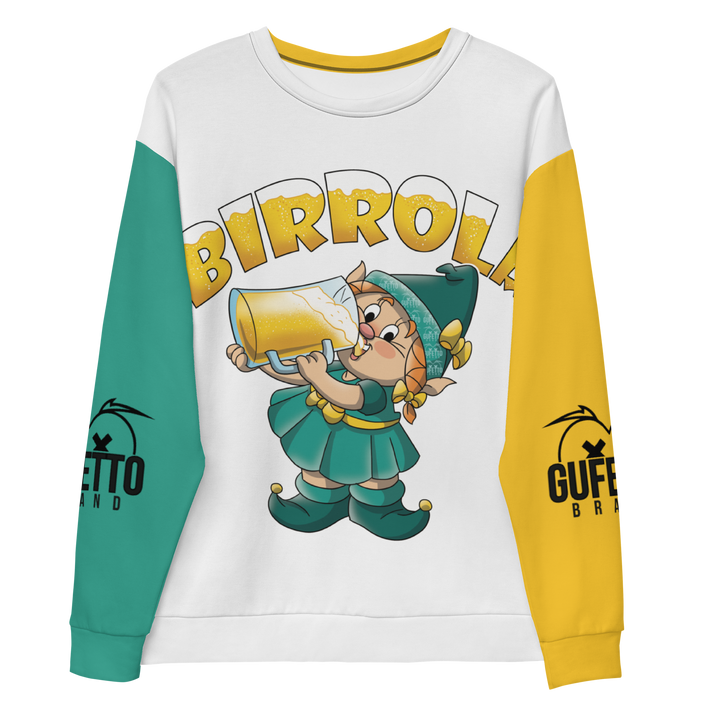Felpa unisex Uomo/Donna BIRROLA - Gufetto Brand 