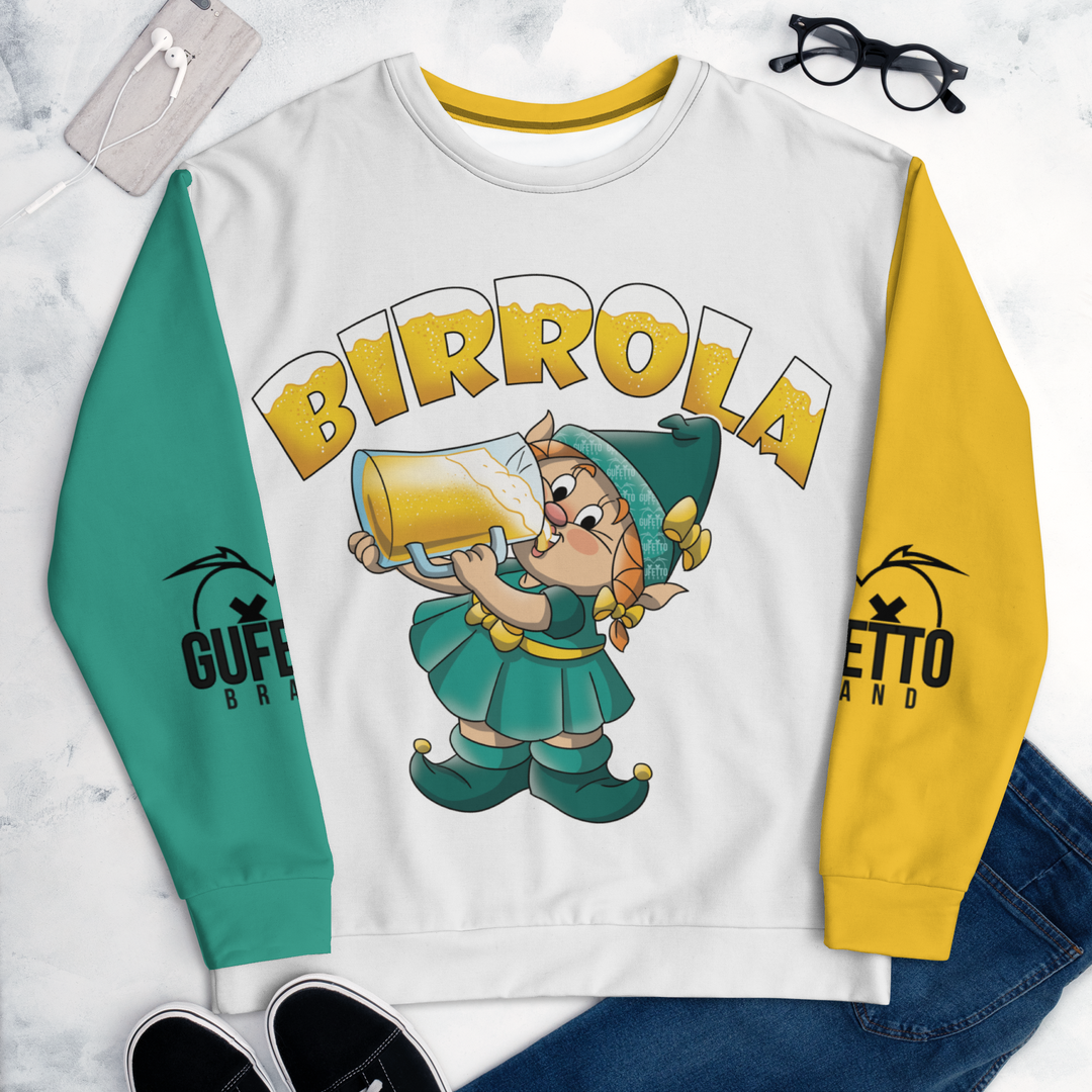 Felpa unisex Uomo/Donna BIRROLA - Gufetto Brand 
