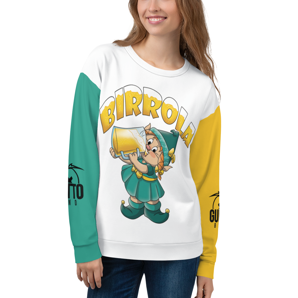 Felpa unisex Uomo/Donna BIRROLA - Gufetto Brand 
