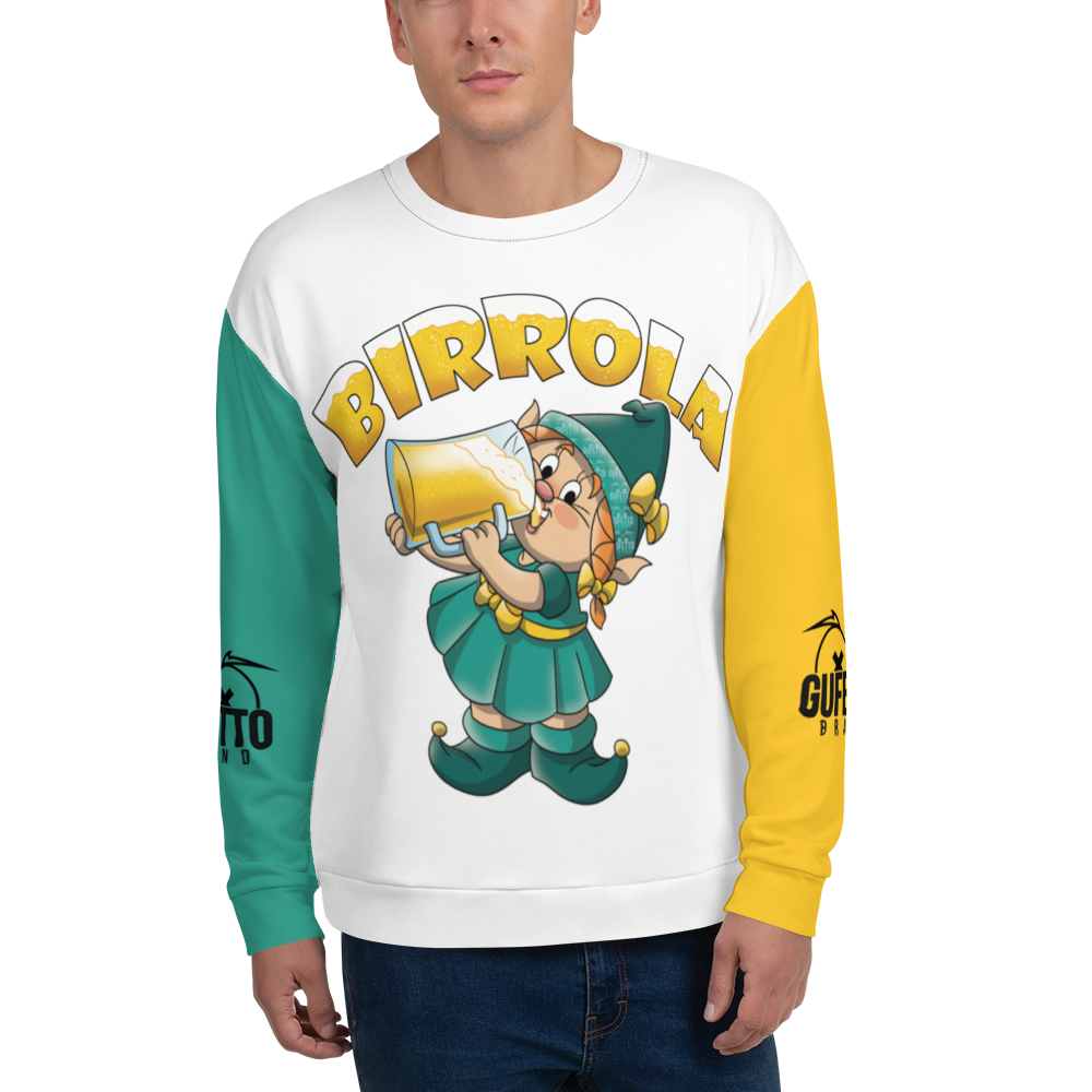 Felpa unisex Uomo/Donna BIRROLA - Gufetto Brand 