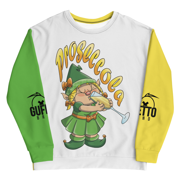 Felpa unisex Uomo/Donna PROSECCOLA - Gufetto Brand 