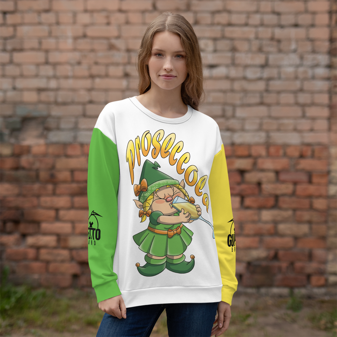 Felpa unisex Uomo/Donna PROSECCOLA - Gufetto Brand 