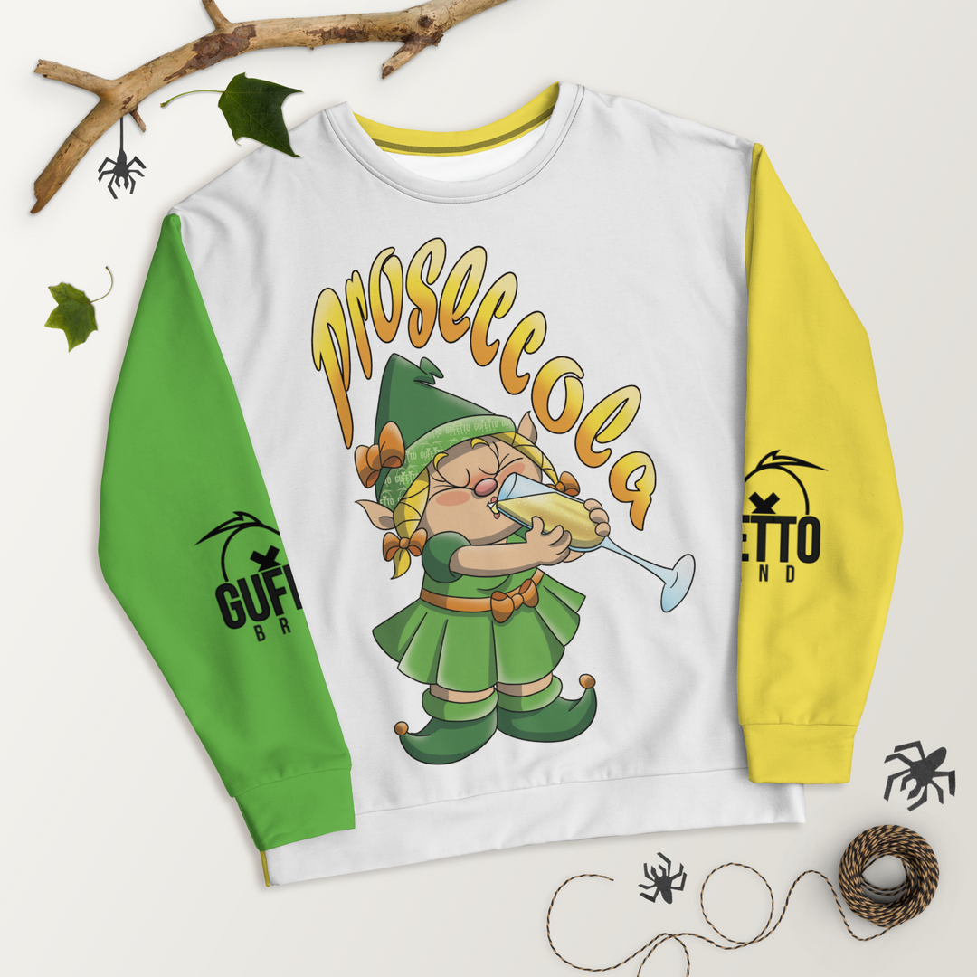 Felpa unisex Uomo/Donna PROSECCOLA - Gufetto Brand 