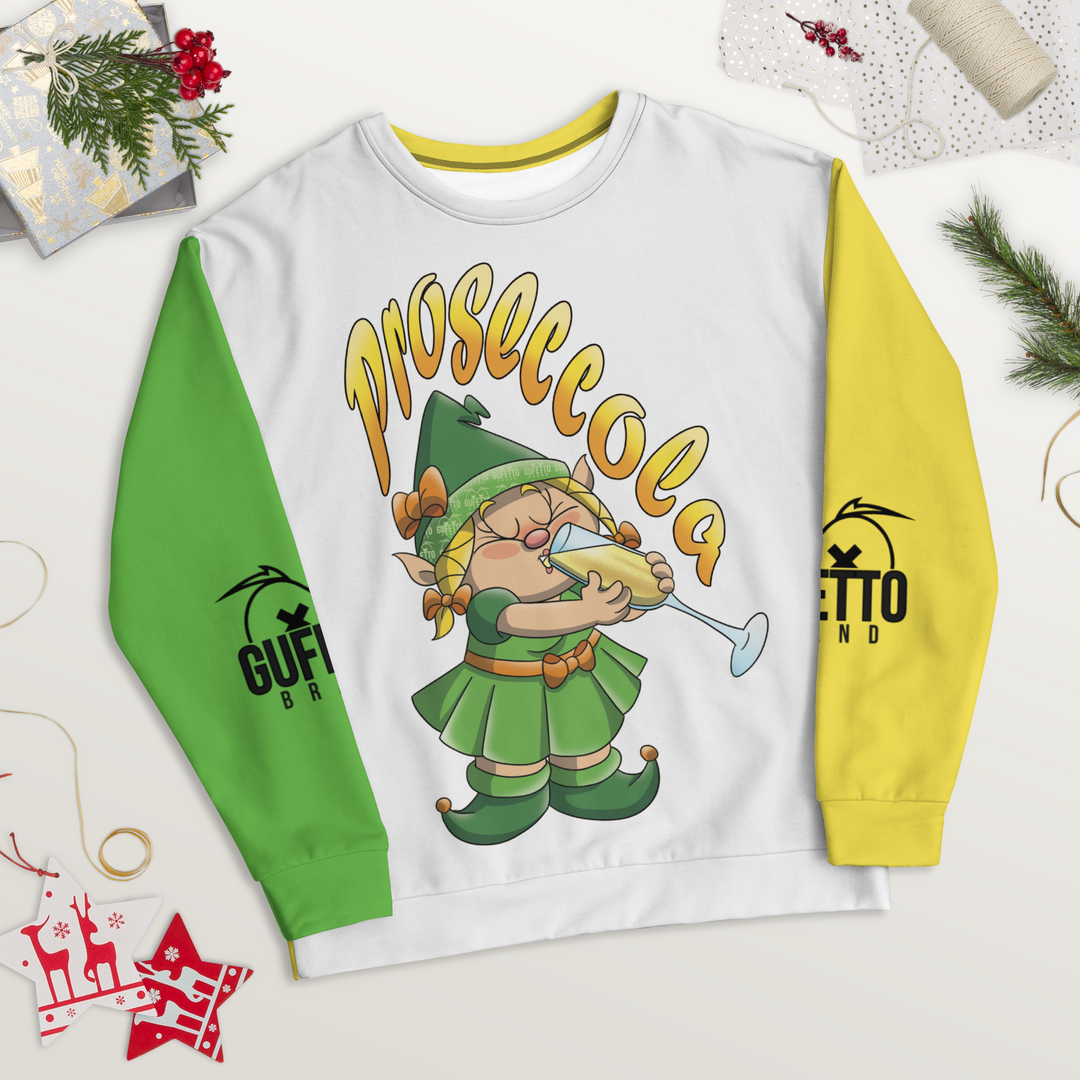 Felpa unisex Uomo/Donna PROSECCOLA - Gufetto Brand 