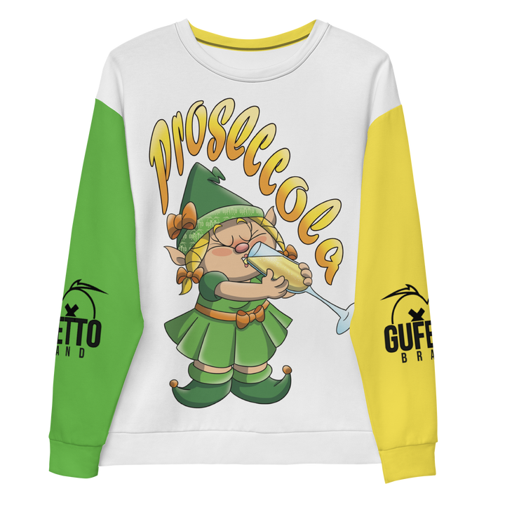 Felpa unisex Uomo/Donna PROSECCOLA - Gufetto Brand 