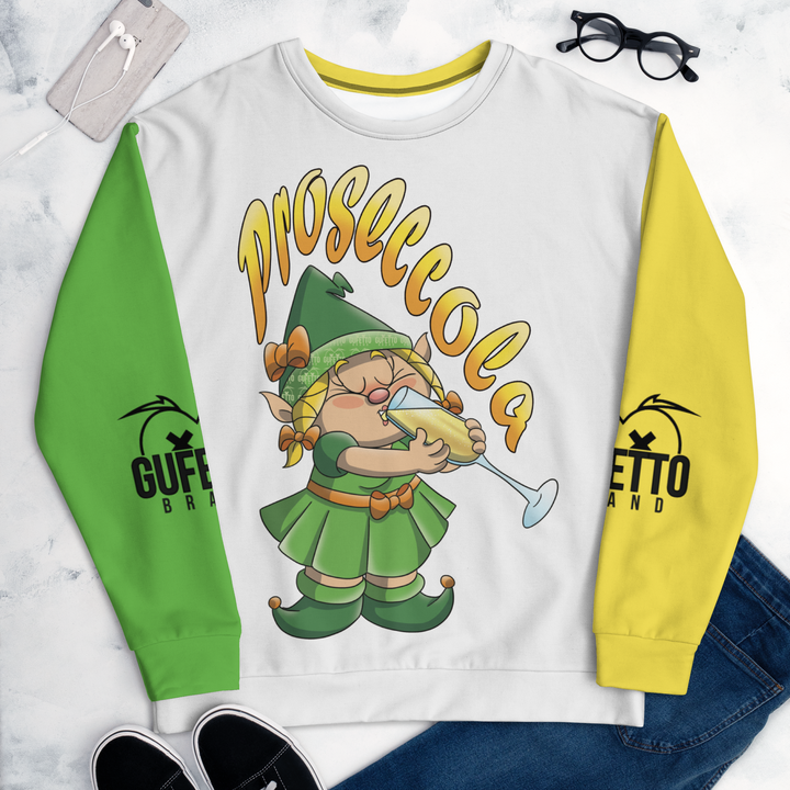 Felpa unisex Uomo/Donna PROSECCOLA - Gufetto Brand 