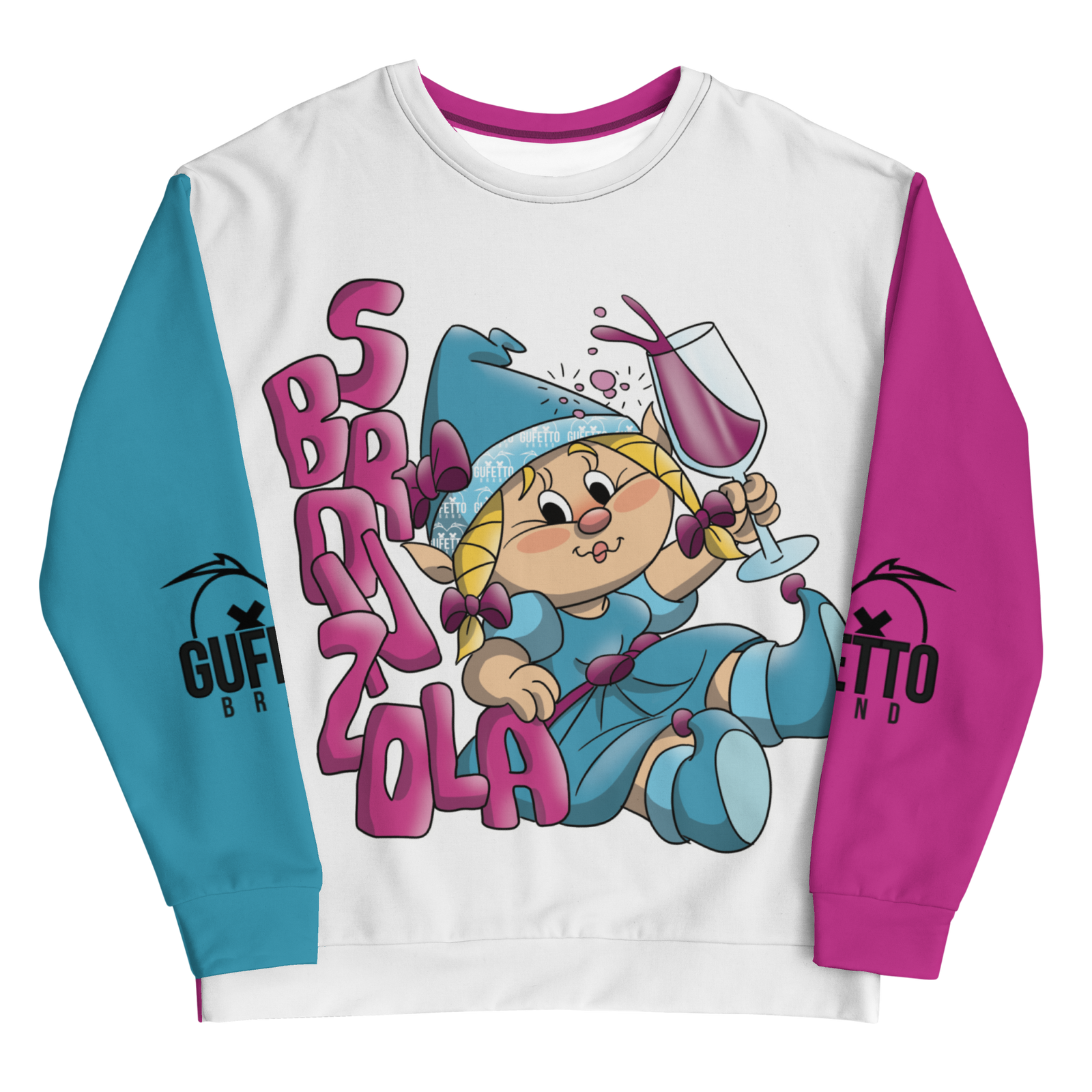 Felpa unisex Uomo/Donna SBRONZOLA - Gufetto Brand 