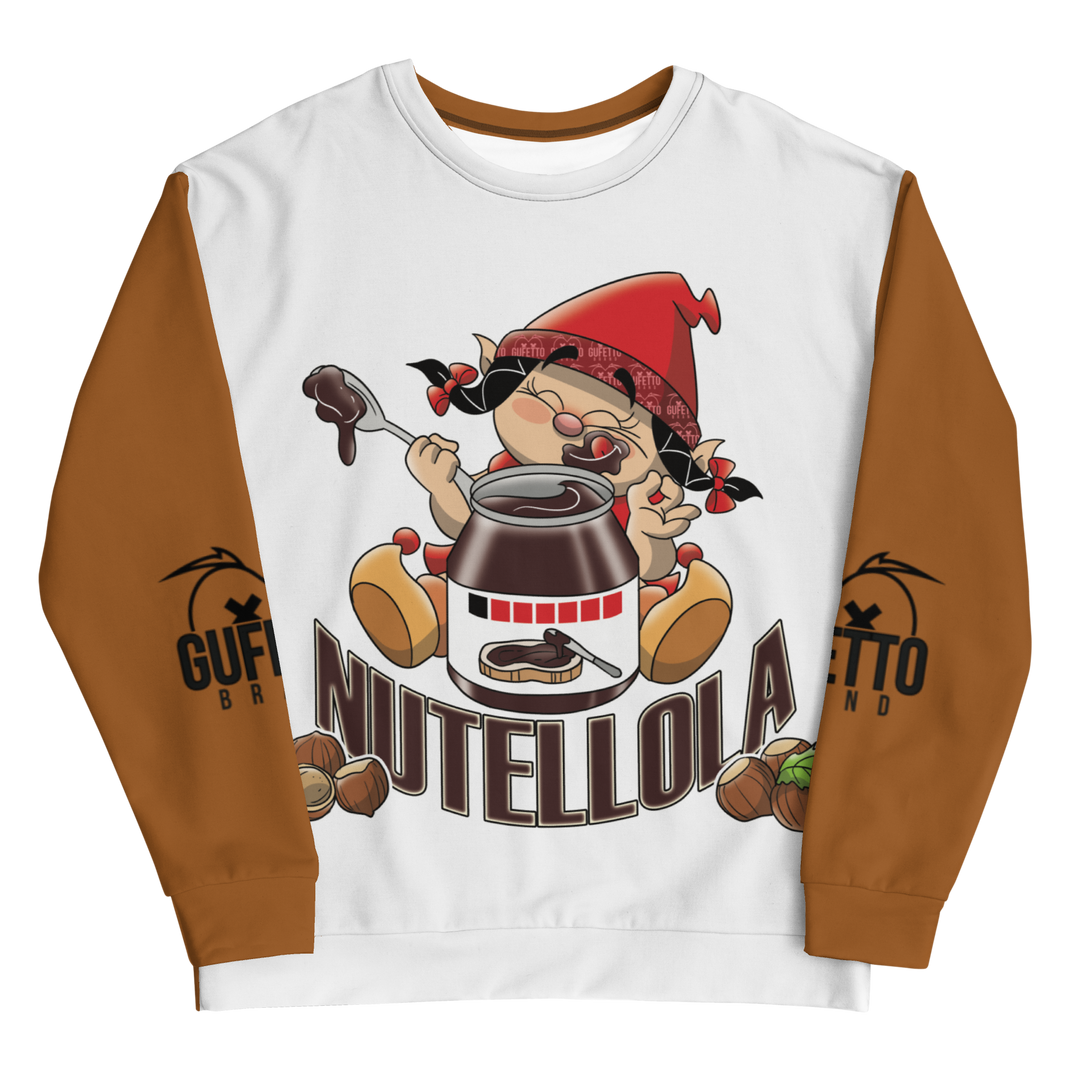 Felpa unisex Uomo/Donna NUTELLOLA - Gufetto Brand 