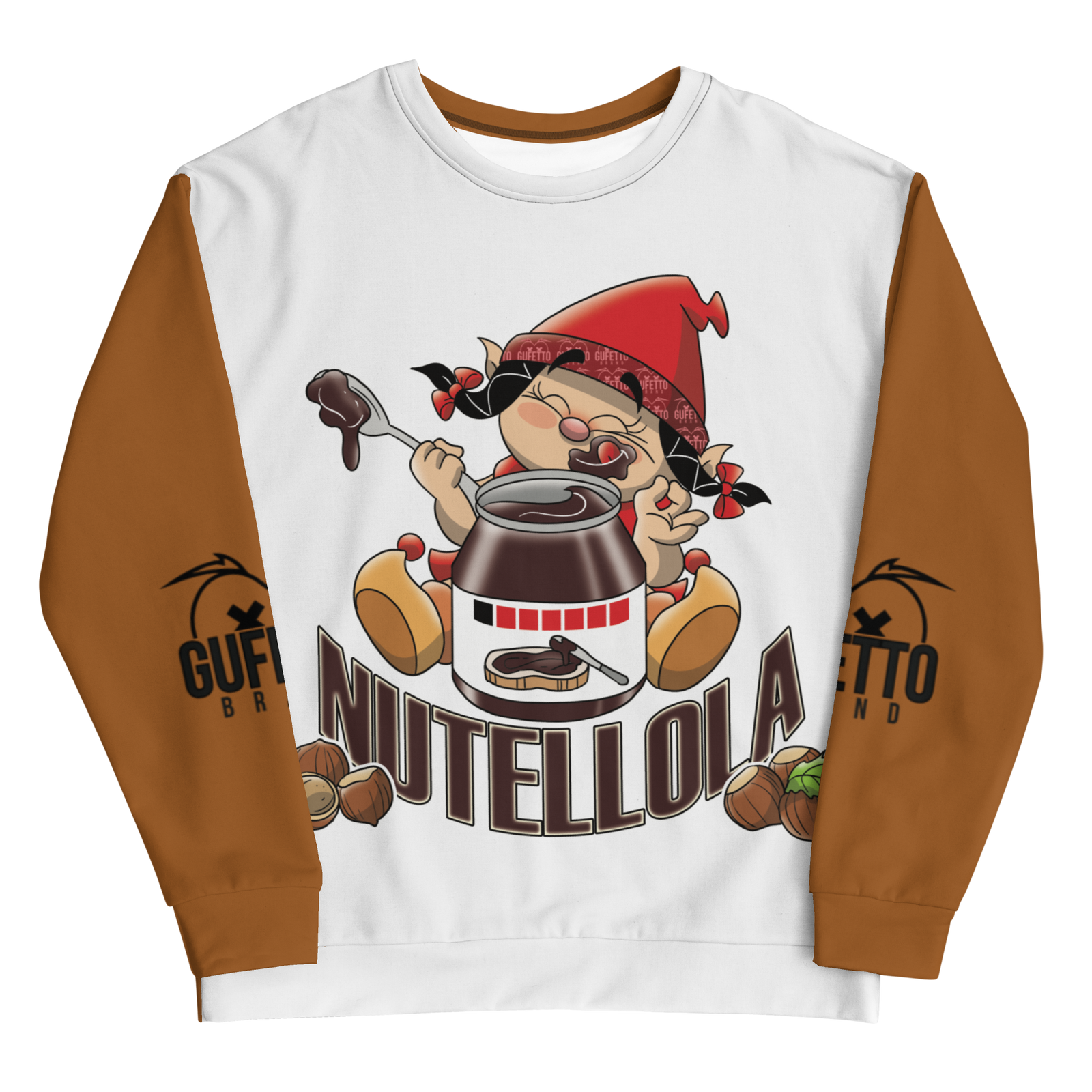 Felpa unisex Uomo/Donna NUTELLOLA - Gufetto Brand 