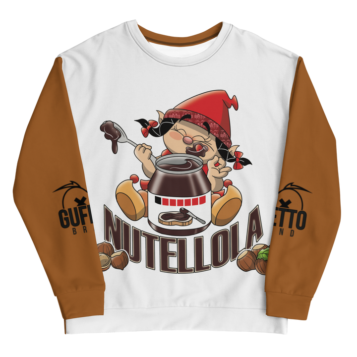 Felpa unisex Uomo/Donna NUTELLOLA - Gufetto Brand 