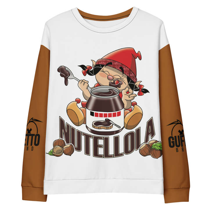 Felpa unisex Uomo/Donna NUTELLOLA - Gufetto Brand 