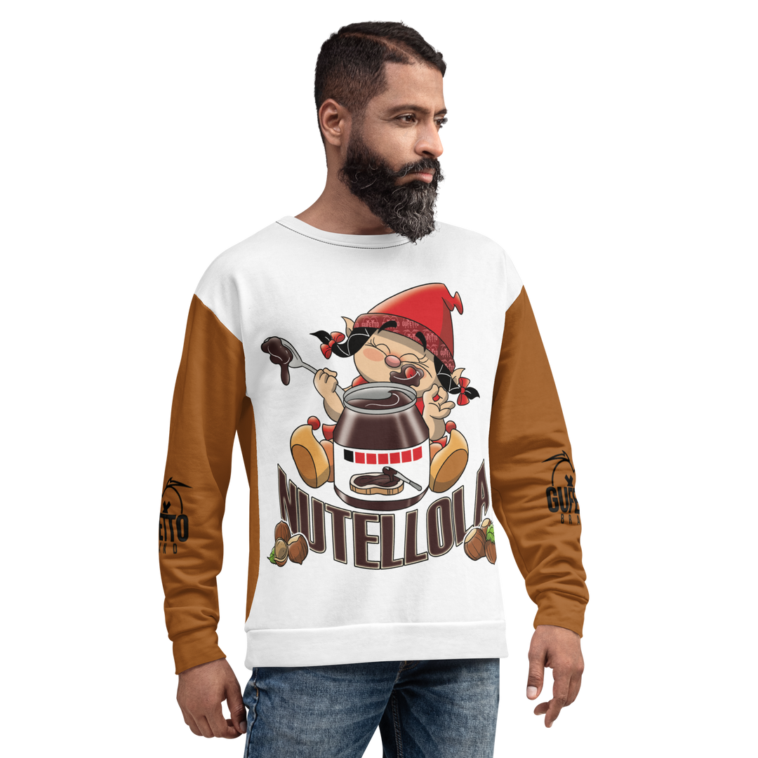 Felpa unisex Uomo/Donna NUTELLOLA - Gufetto Brand 