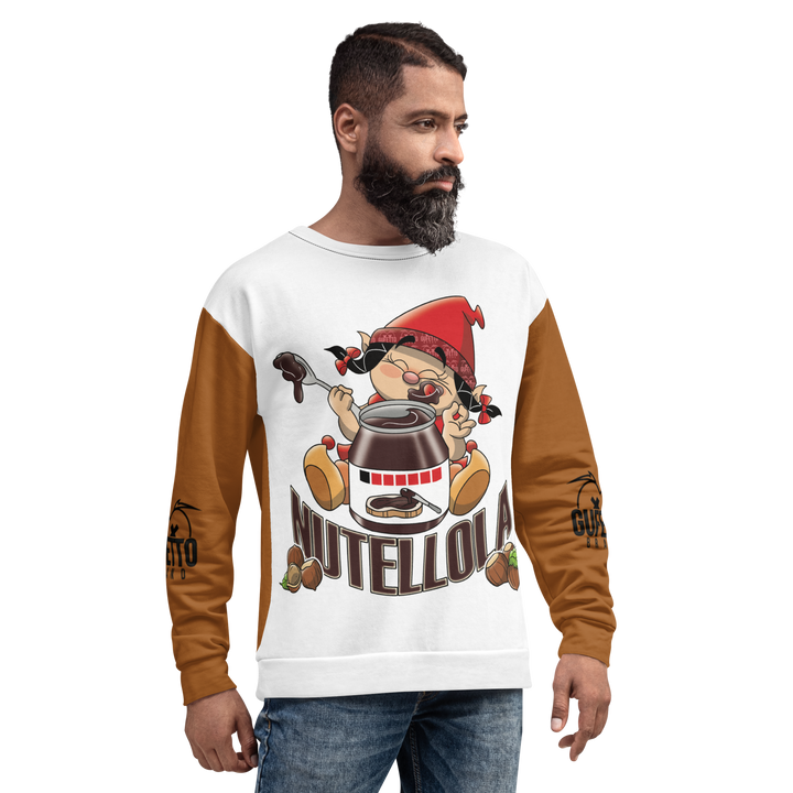 Felpa unisex Uomo/Donna NUTELLOLA - Gufetto Brand 