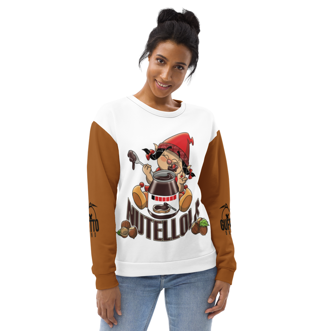 Felpa unisex Uomo/Donna NUTELLOLA - Gufetto Brand 