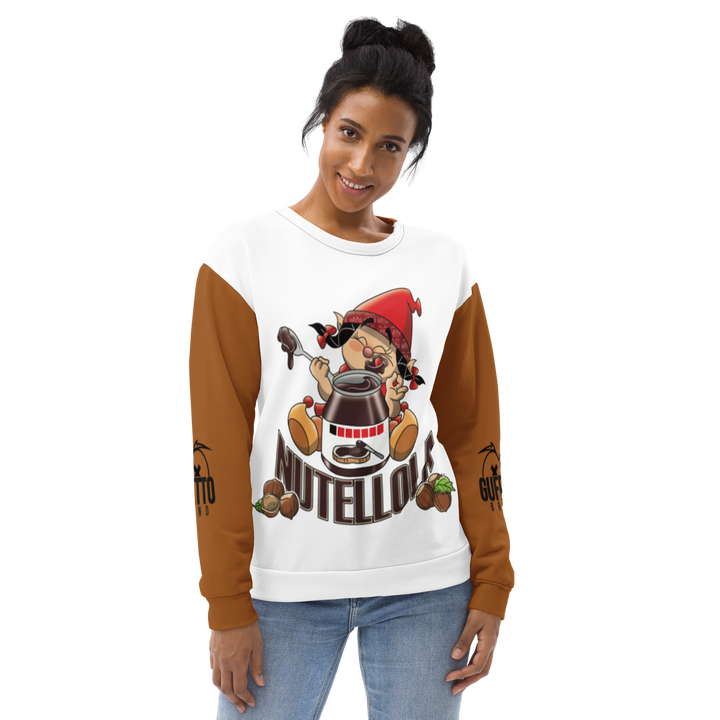 Felpa unisex Uomo/Donna NUTELLOLA - Gufetto Brand 