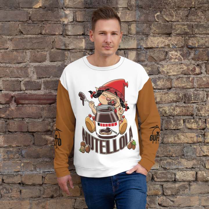 Felpa unisex Uomo/Donna NUTELLOLA - Gufetto Brand 